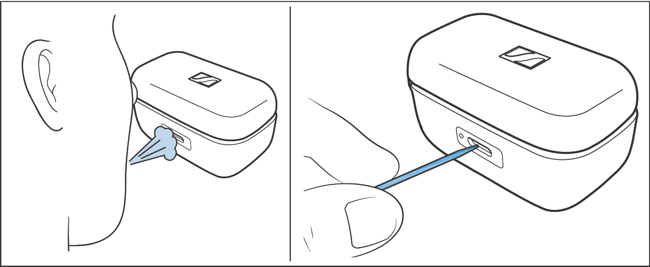 Ladebox reinigen_USB-Buchse